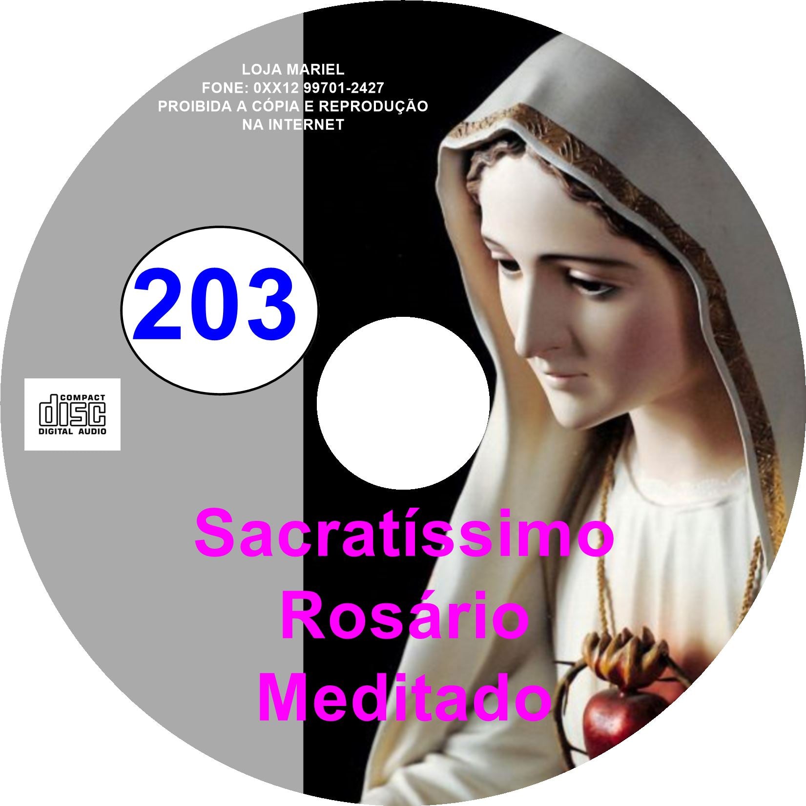 Cd Rosário Meditado 203 Cd Rosário Meditado 203